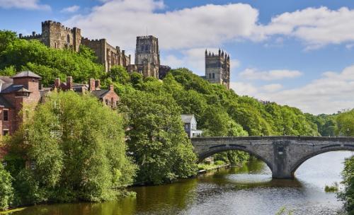 Durham Cathedral and Framwellgate Bridge over the River Wear